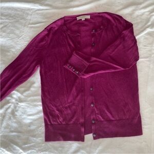 Purple loft cardigan